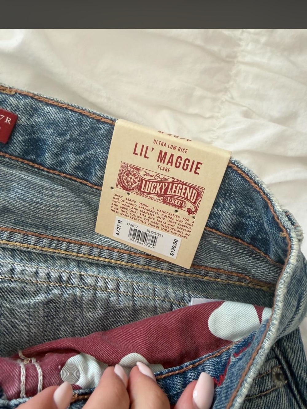 Lucky Brand Lil' Maggie Flare Jeans - Light Blue Denim